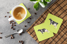 Load image into Gallery viewer, Holstein Cow Green Foam Coaster  BB7648FC
