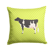 Load image into Gallery viewer, Holstein Cow Green Throw Pillow - 14x14 Decorative Pillow – Art for Your Home &amp; Patio BB7648PW1414