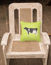 Load image into Gallery viewer, Holstein Cow Green Fabric Decorative Pillow BB7648PW1818