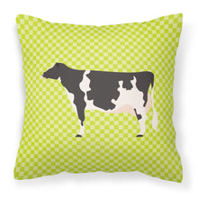 Load image into Gallery viewer, Holstein Cow Green Fabric Decorative Pillow BB7648PW1818