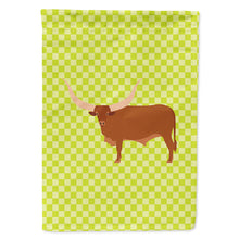 Load image into Gallery viewer, Ankole-Watusu Cow Green Flag Canvas House Size BB7649CHF