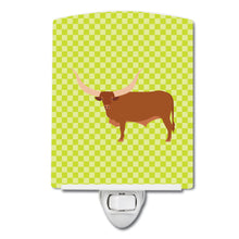 Load image into Gallery viewer, Ankole-Watusu Cow Green Ceramic Night Light BB7649CNL
