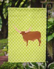 Load image into Gallery viewer, Ankole-Watusu Cow Green Garden Flag - Outdoor Decorative Yard Flag