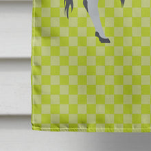 Load image into Gallery viewer, Hungarian Grey Steppe Cow Green Flag Canvas House Size BB7650CHF