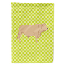 Load image into Gallery viewer, Charolais Cow Green Flag Canvas House Size BB7652CHF