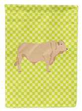 Load image into Gallery viewer, Charolais Cow Green Garden Flag - Outdoor Decorative Yard Flag
