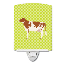 Load image into Gallery viewer, Ayrshire Cow Green Ceramic Night Light BB7653CNL