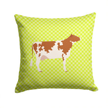 Load image into Gallery viewer, Ayrshire Cow Green Throw Pillow - 14x14 Decorative Pillow – Art for Your Home &amp; Patio BB7653PW1414