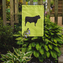 Load image into Gallery viewer, Black Angus Cow Green Garden Flag - Outdoor Decorative Yard Flag