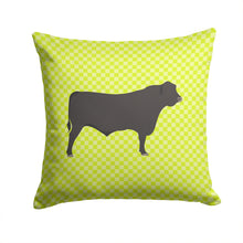Load image into Gallery viewer, Black Angus Cow Green Throw Pillow - 14x14 Decorative Pillow – Art for Your Home &amp; Patio BB7654PW1414