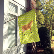 Load image into Gallery viewer, Jersey Cow Green Flag Canvas House Size BB7655CHF
