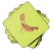 Load image into Gallery viewer, Frisian Friesian Chicken Green Foam Coaster  BB7658FC