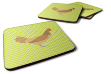 Load image into Gallery viewer, Frisian Friesian Chicken Green Foam Coaster  BB7658FC
