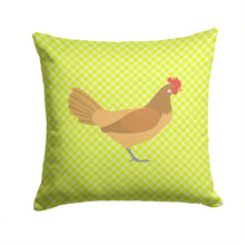 Load image into Gallery viewer, Frisian Friesian Chicken Green Throw Pillow - 14x14 Decorative Pillow – Art for Your Home &amp; Patio BB7658PW1414