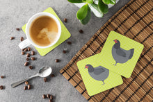 Load image into Gallery viewer, Jersey Giant Chicken Green Foam Coaster  BB7661FC