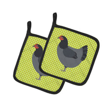 Load image into Gallery viewer, Jersey Giant Chicken Green Pot Holders - Set of 2 - Heat-Resistant Kitchen Essentials BB7661PTHD
