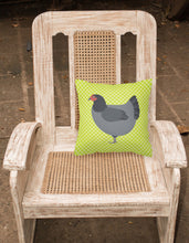 Load image into Gallery viewer, Jersey Giant Chicken Green Fabric Decorative Pillow BB7661PW1818