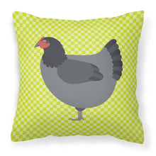 Load image into Gallery viewer, Jersey Giant Chicken Green Fabric Decorative Pillow BB7661PW1818