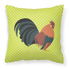 Load image into Gallery viewer, Dutch Bantam Chicken Green Fabric Decorative Pillow BB7662PW1818