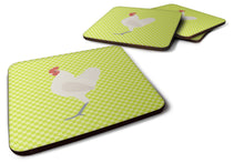 Load image into Gallery viewer, German Langshan Chicken Green Foam Coaster  BB7663FC