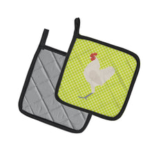 Load image into Gallery viewer, German Langshan Chicken Green Pot Holders - Set of 2 - Heat-Resistant Kitchen Essentials BB7663PTHD