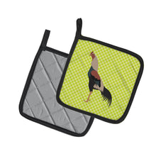 Load image into Gallery viewer, Kulang Chicken Green Pot Holders - Set of 2 - Heat-Resistant Kitchen Essentials BB7664PTHD