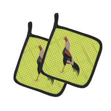 Load image into Gallery viewer, Kulang Chicken Green Pot Holders - Set of 2 - Heat-Resistant Kitchen Essentials BB7664PTHD