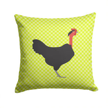 Load image into Gallery viewer, Naked Neck Chicken Green Throw Pillow - 14x14 Decorative Pillow – Art for Your Home &amp; Patio BB7665PW1414