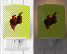Load image into Gallery viewer, Malaysian Serama Chicken Green Ceramic Night Light BB7668CNL