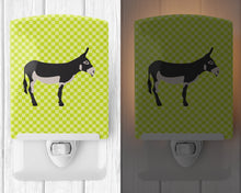 Load image into Gallery viewer, American Mammoth Jack Donkey Green Ceramic Night Light BB7670CNL