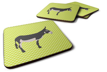 Load image into Gallery viewer, American Mammoth Jack Donkey Green Foam Coaster  BB7670FC