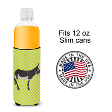 Load image into Gallery viewer, American Mammoth Jack Donkey Green   Hugger for slim cans