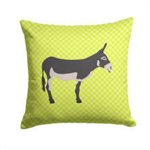 Load image into Gallery viewer, American Mammoth Jack Donkey Green Throw Pillow - 14x14 Decorative Pillow – Art for Your Home &amp; Patio BB7670PW1414