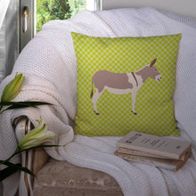 Load image into Gallery viewer, Australian Teamster Donkey Green Throw Pillow - 14x14 Decorative Pillow – Art for Your Home &amp; Patio BB7672PW1414