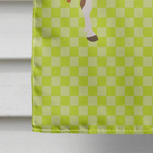 Load image into Gallery viewer, Miniature Mediterranian Donkey Green Flag Canvas House Size BB7673CHF