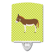 Load image into Gallery viewer, Miniature Mediterranian Donkey Green Ceramic Night Light BB7673CNL