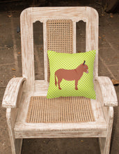 Load image into Gallery viewer, Irish Donkey Green Fabric Decorative Pillow BB7674PW1818