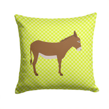 Load image into Gallery viewer, Cotentin Donkey Green Throw Pillow - 14x14 Decorative Pillow – Art for Your Home &amp; Patio BB7675PW1414