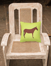 Load image into Gallery viewer, Hinny Horse Donkey Green Fabric Decorative Pillow BB7676PW1818