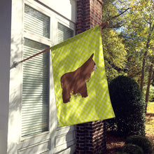 Load image into Gallery viewer, Poitou Poiteuin Donkey Green Flag Canvas House Size BB7678CHF
