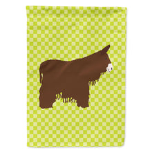 Load image into Gallery viewer, Poitou Poiteuin Donkey Green Flag Canvas House Size BB7678CHF