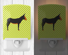 Load image into Gallery viewer, Catalan Donkey Green Ceramic Night Light BB7681CNL