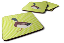 Load image into Gallery viewer, Rouen Duck Green Foam Coaster  BB7682FC