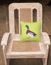 Load image into Gallery viewer, Rouen Duck Green Fabric Decorative Pillow BB7682PW1818