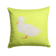 Load image into Gallery viewer, Crested Duck Green Throw Pillow - 14x14 Decorative Pillow – Art for Your Home &amp; Patio BB7683PW1414