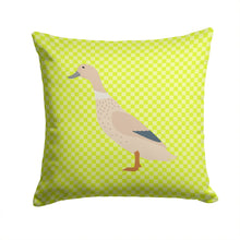 Load image into Gallery viewer, West Harlequin Duck Green Throw Pillow - 14x14 Decorative Pillow – Art for Your Home &amp; Patio BB7684PW1414