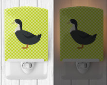 Load image into Gallery viewer, Blue Swedish Duck Green Ceramic Night Light BB7688CNL