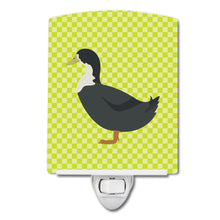 Load image into Gallery viewer, Blue Swedish Duck Green Ceramic Night Light BB7688CNL