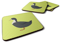 Load image into Gallery viewer, Blue Swedish Duck Green Foam Coaster  BB7688FC