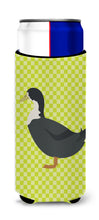 Load image into Gallery viewer, Blue Swedish Duck Green   Hugger for slim cans